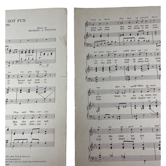 1921 Aint We Got Fun Sheet Music Gus Van Joe Schenck - Picture 6 of 7